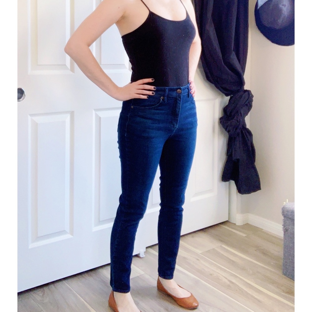 Harper Heritage Dark Blue High Rise Skinny Jeans